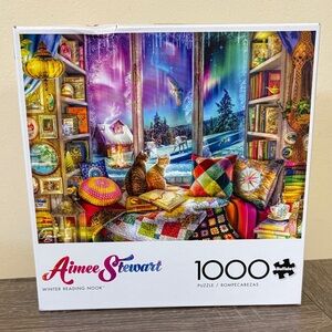 Aimee Stewart Winter Reading Nook 1000 Piece Puzzle